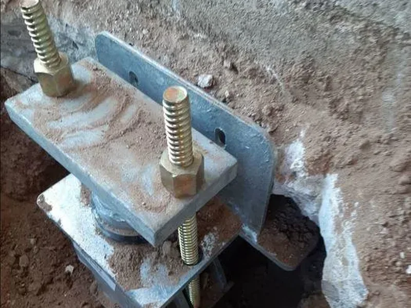 Foundation settling and cracking requiring pier underpinning in Grand Rapids MI